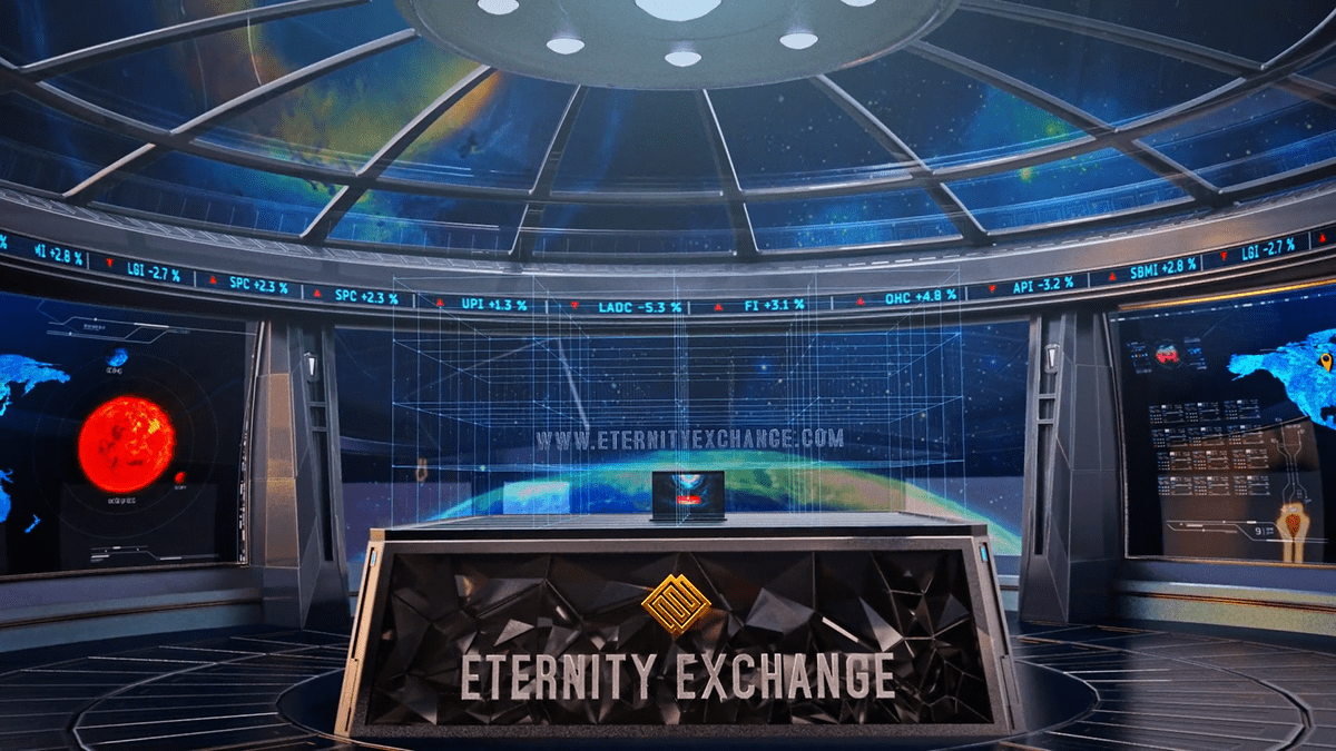 Original Behance presentation frame 09 from Eternity Exchange — Explainer.