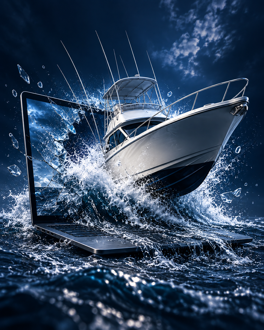 Private generated editorial poster for FishingBooker Line Out; original archive reference preserved.