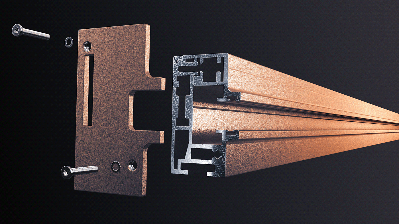 Original Behance presentation frame from P150 FIX — Product Visualize.