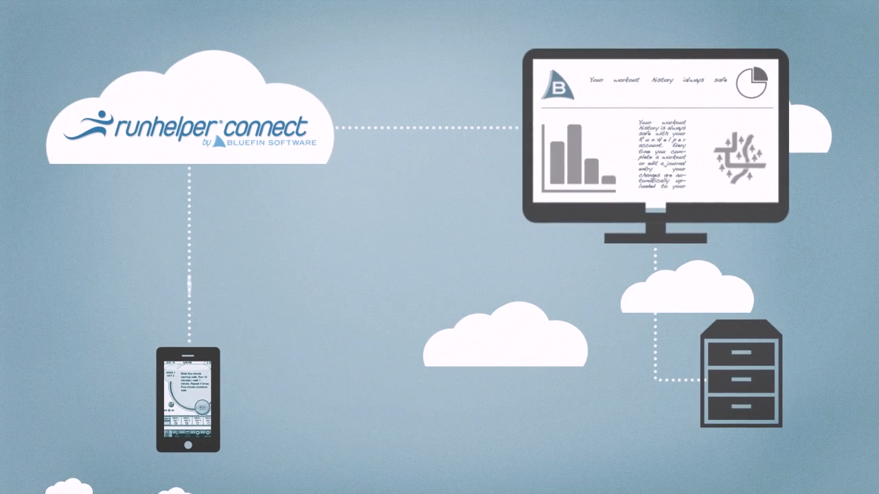 Original Behance presentation frame 05 from RunHelper — Explainer.
