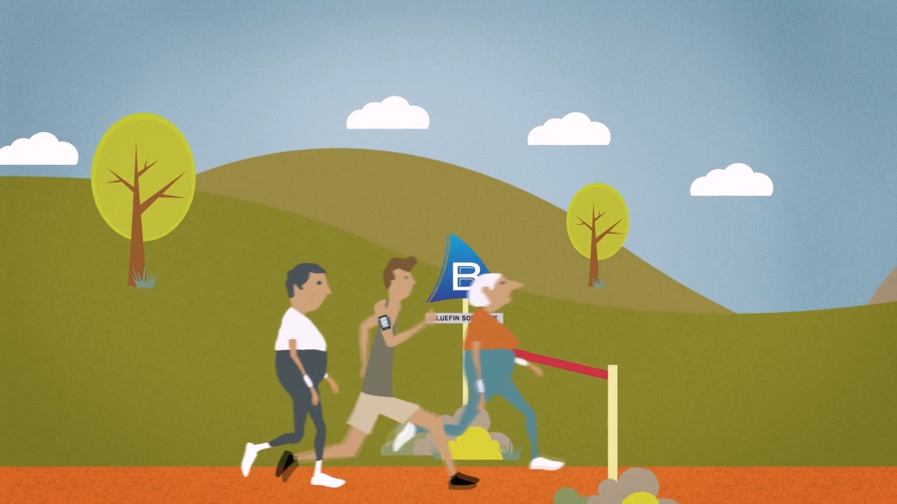 Original Behance presentation frame 10 from RunHelper — Explainer.